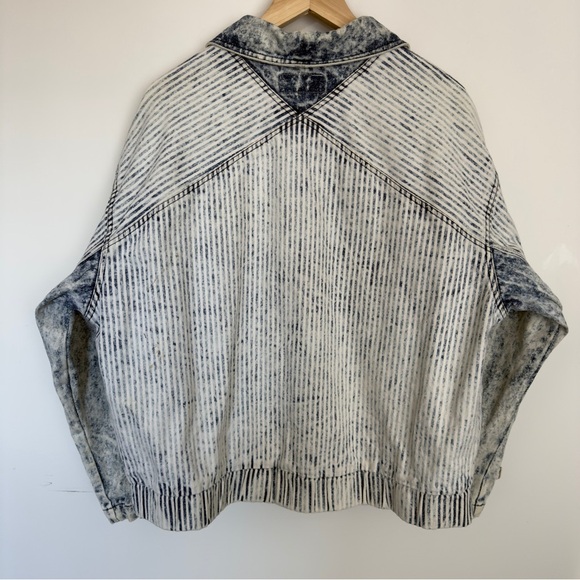 ☁️ VTG Acid Wash Zip Jacket – Size L, 100% Cotton | S.B.II by Bitterman - Picture 10 of 12